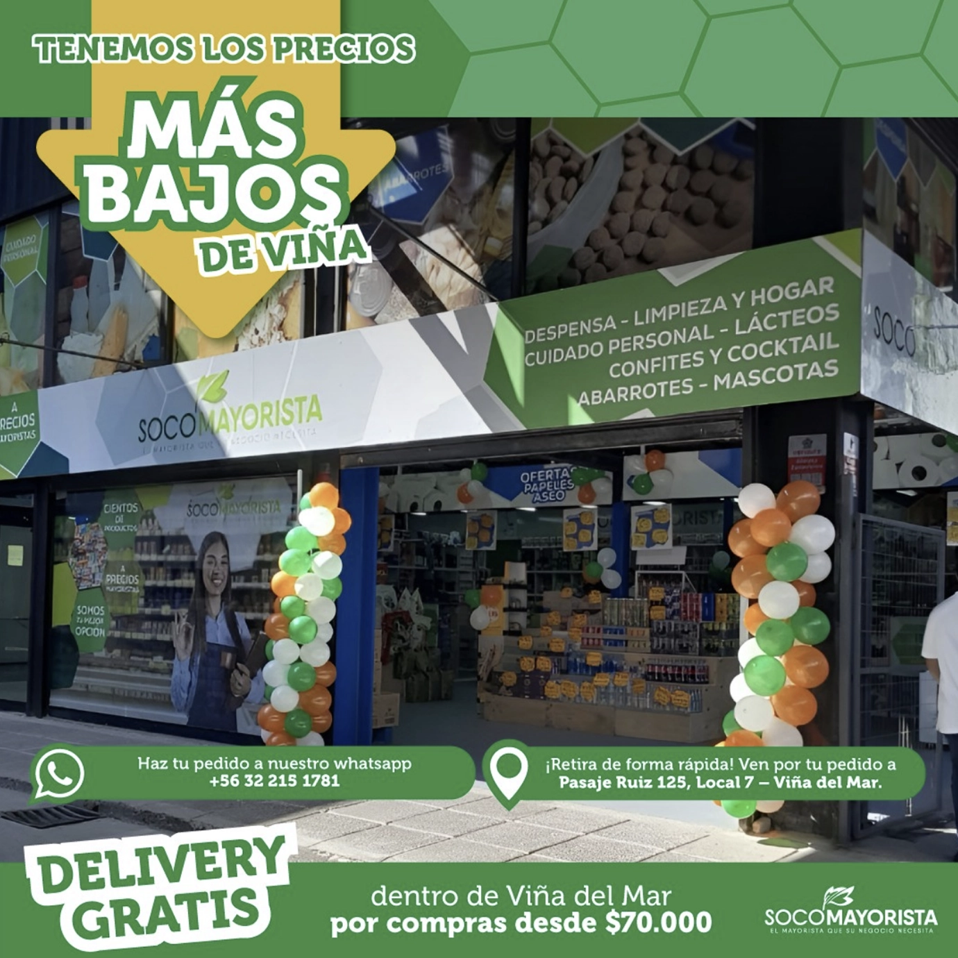 ¡Viña, aquí están los precios más bajos de la ciudad.